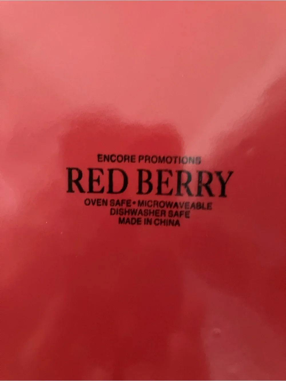 Encore Promotions Red Berry Ceramic Baking Dish